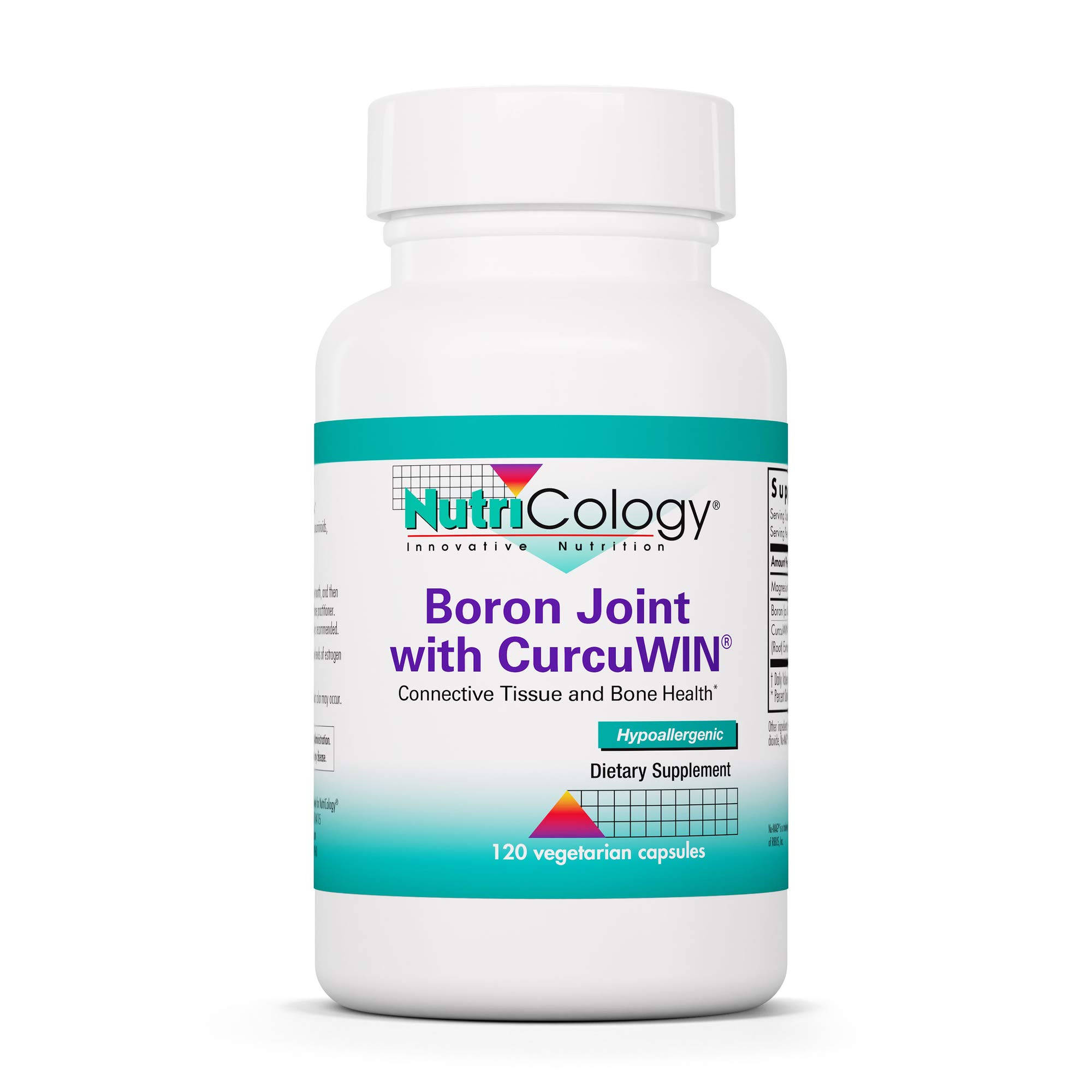 Nutricology, Boron Joint with CurcuWin, 120 Vegetarian Capsules