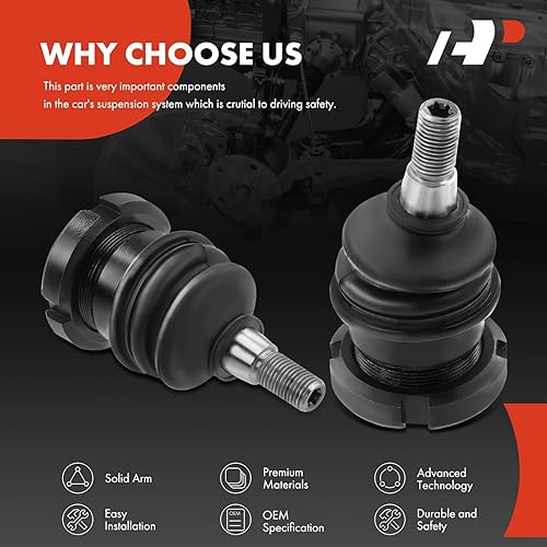 Miniatura 5 de A-Premium 2 rótulas delanteras inferiores, compatibles con Mercedes-Benz ML320 1998-2003, ML350 2003-2005, ML430 1999-2001, ML500 2002-2007, ML55