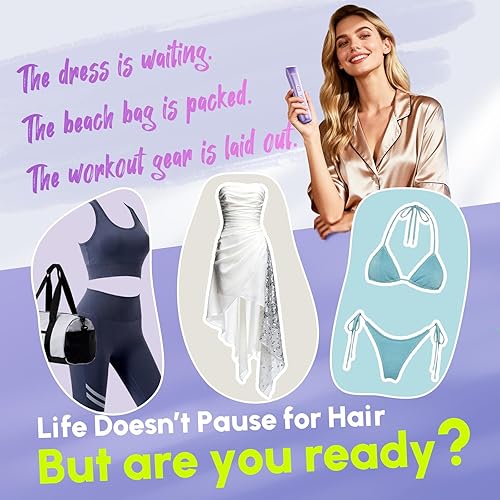 Miniatura 2 de Recortadora de bikini de doble cabeza para mujer, maquinilla de afeitar eléctrica para cabello corporal y facial, IPX7 impermeable, hoja de cerámica