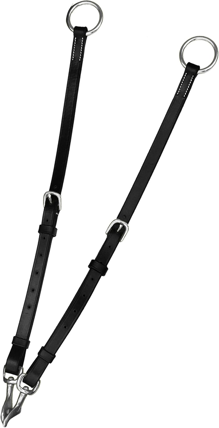 Exion Designer Horse Breastplate/English Breast Collar for Horse | Anatomical Petal-Shape Padding | Adjustable Wither Strap & Soft Calfskin Lining | Running Martingale with Snaps