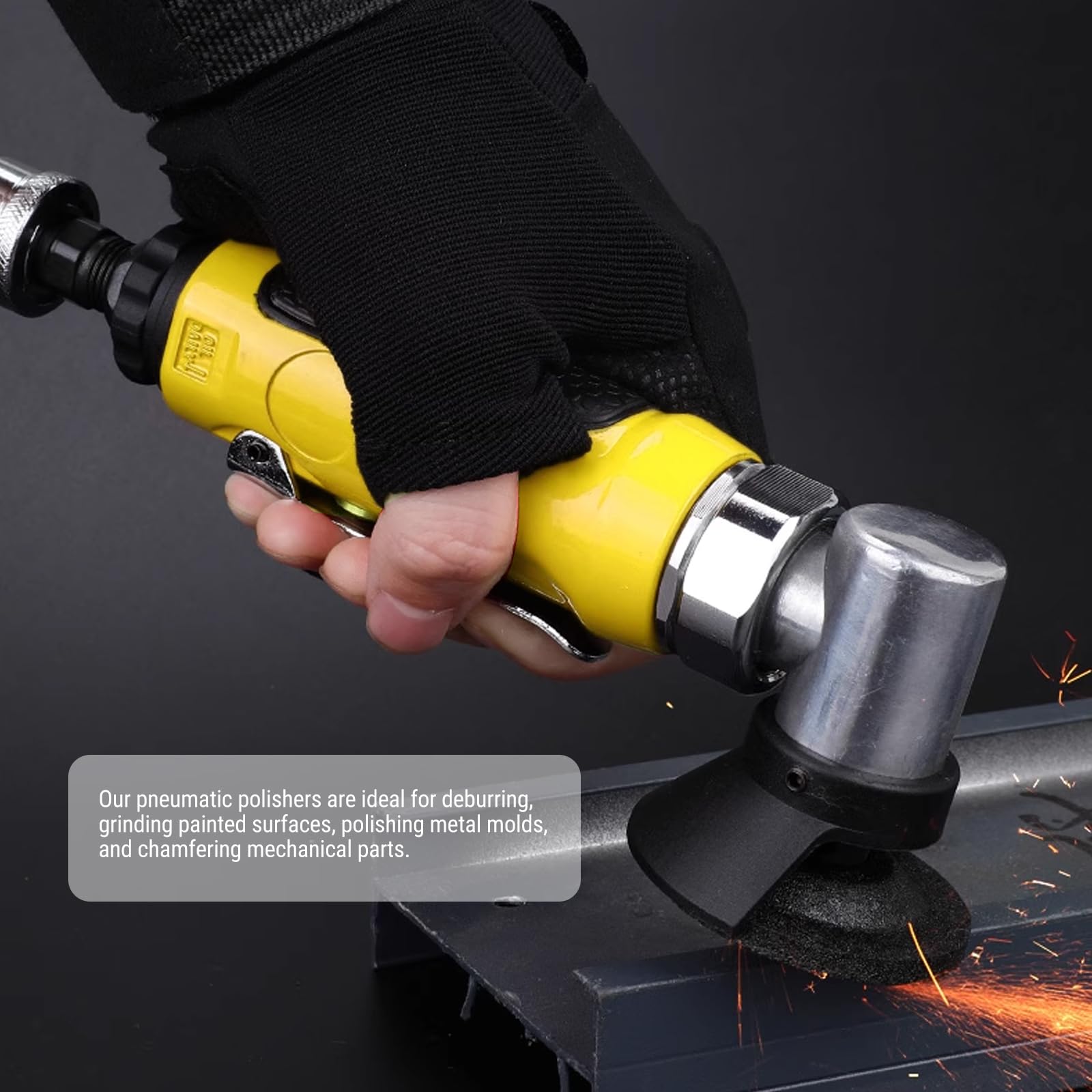 Amoladora Angular De Aire De 2 Pulgadas, Mini Amoladora Angular Neumática, Herramienta De Corte De Aire, Pulidora Neumática, Mini Amoladora Neumática De Acero De Aleación De 15000 Rpm, Herramientas Ne