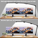 AILBTON LED Lampe de bureau avec clip, Multi-angle flexible 4 Chapitres 3 Lampe de bureau de sources lumineuses,4 Températures de couleur et 5 Niveaux de luminosité, Lampe de table de soins oculaires de nuit