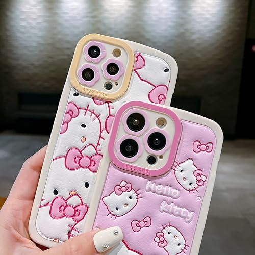 Miniatura 2 de Funda de dibujos animados con diseño de gato para iPhone 11 de 6.1 pulgadas con protector de pantalla HD, funda de silicona 3D, funda de silicona