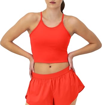 Champion Womens Cami, Soft Touch, Longline Cami with Shelf Bra for Women, Anti Odor, Tank Top