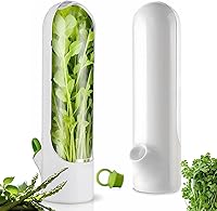 HVECT Herb Saver Pod for Fridge - Keeps Cilantro, Parsley, Asparagus, Mint Fresh 2-3 Weeks (1PC)