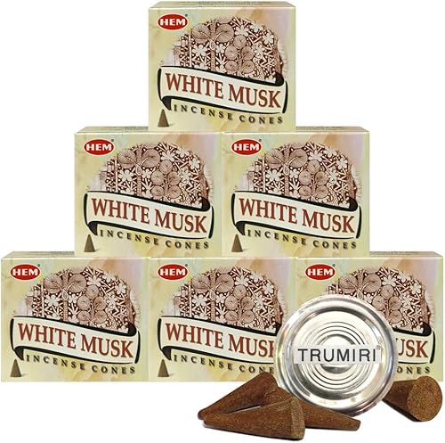Vista 171 de TRUMIRI Paquete de soporte para cono de incienso con dobladillo de conos de incienso de copal, paquete de 6 (aproximadamente 60 conos)