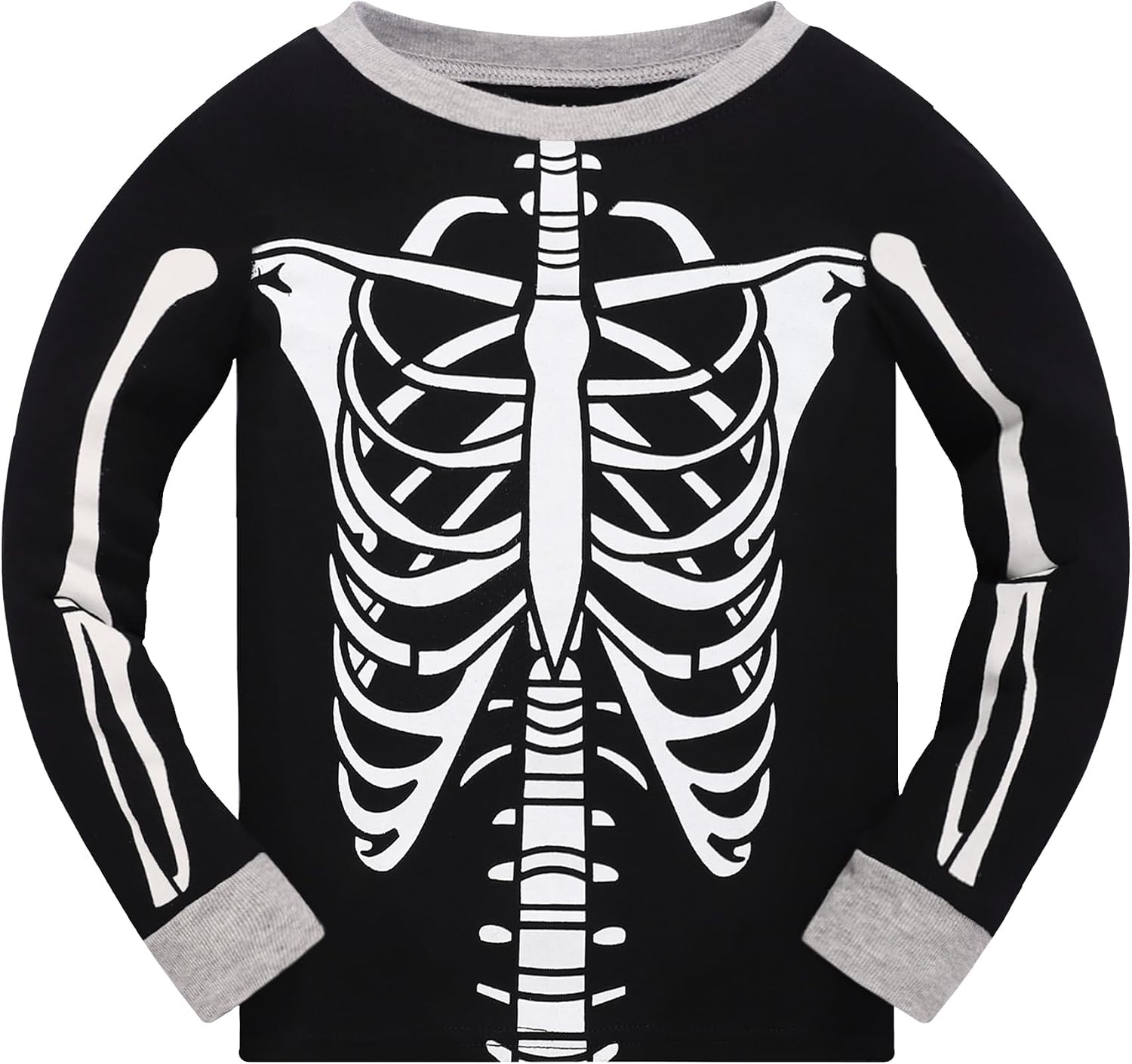 Toddler Boys Skeleton Pajamas Sets Kids Pumpkin Sleepwear Boys Halloween 2 Pcs PJS