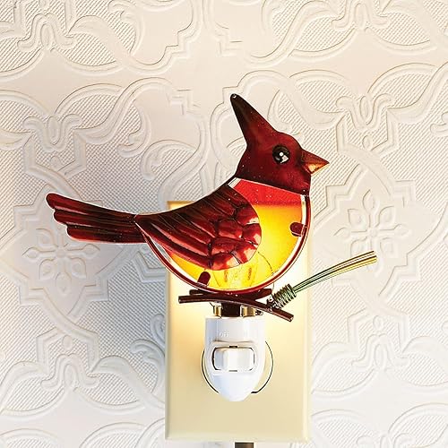 Miniatura 10 de Current Luz nocturna decorativa con diseño de muñeco de nieve de vitral, 6 pulgadas de alto, decoración de Navidad para vacaciones de invierno