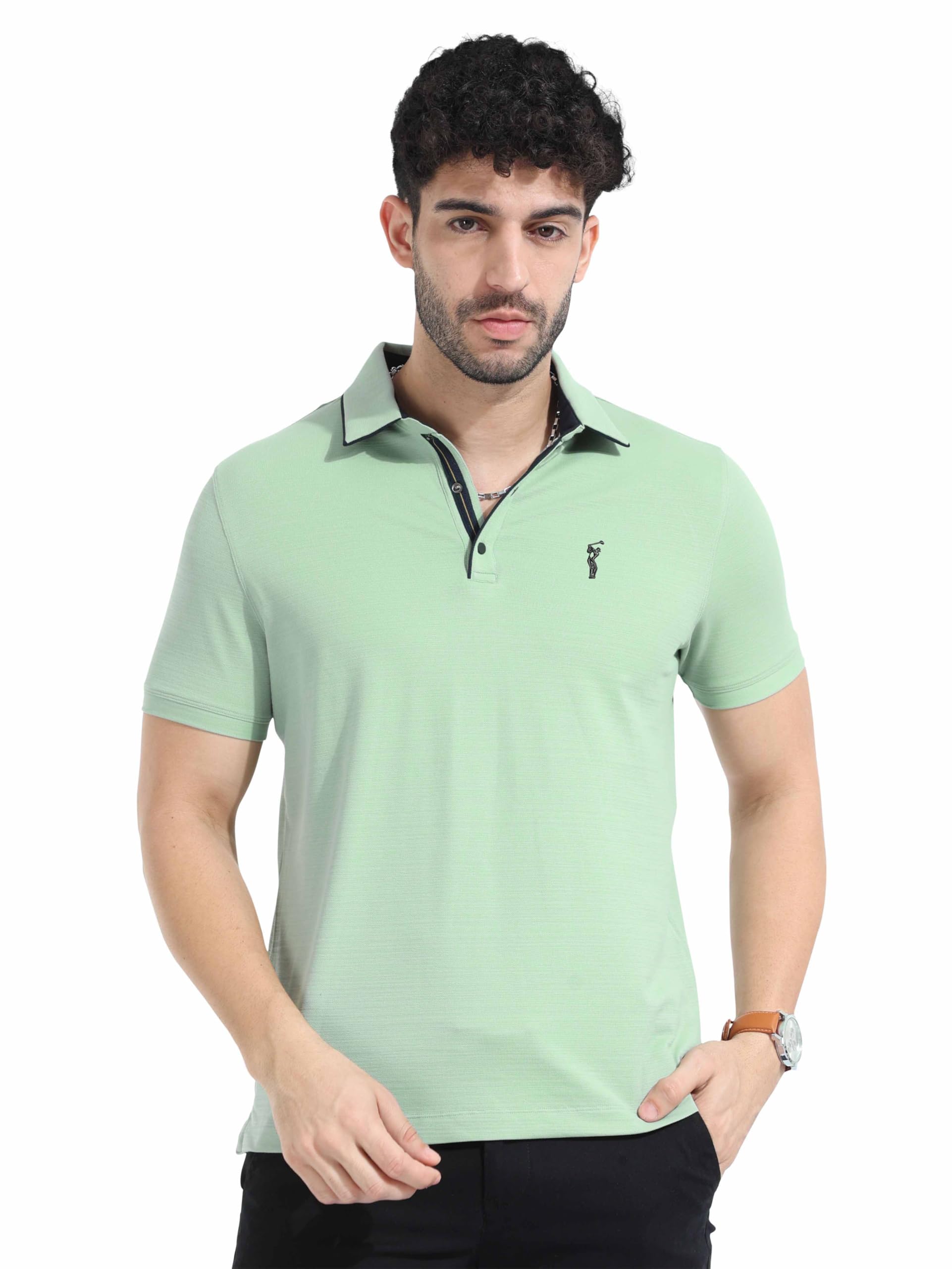 stellers Men's Premium Pique Crush Polo T-Shirt | Feather Touch Feel |Regular Fit| Odour Resistant| Anti-Static| Wrinkle Free | Quick Dry | Stretchable | Lightweight | Sweat-Proof-picture-40