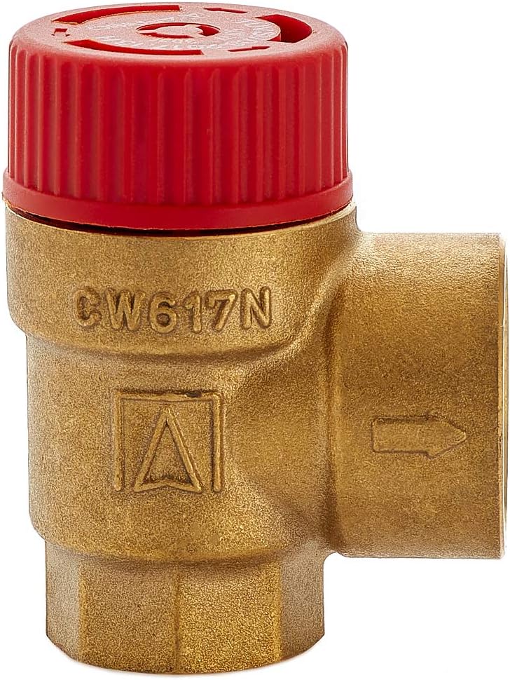 1/2" x 3/4" Boiler Safety Pressure Release Relief Reducing Valve FxF Female 2.5 Bar