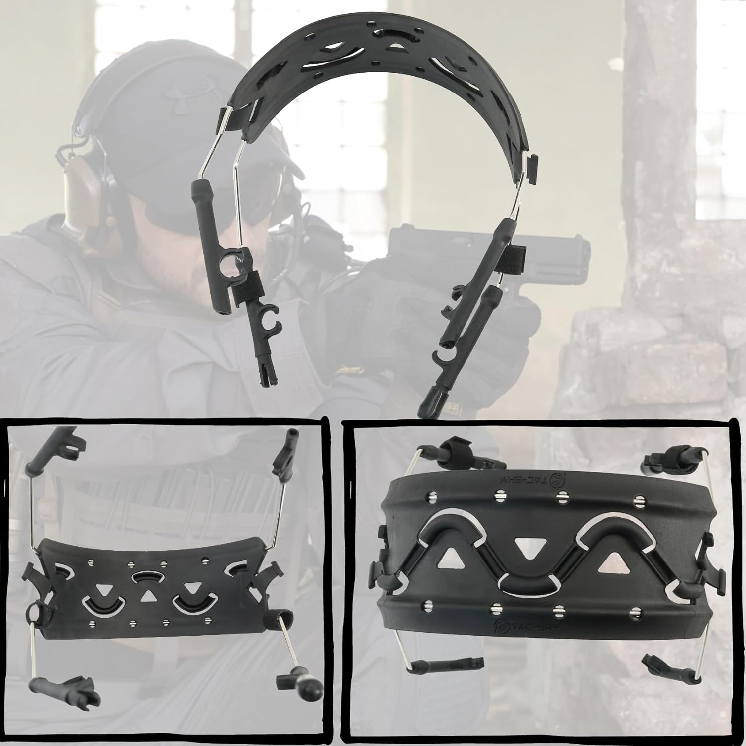 HEARFALCOM Tactical Headset Headband Compatible with COMTAC II III VI VIII Headsets