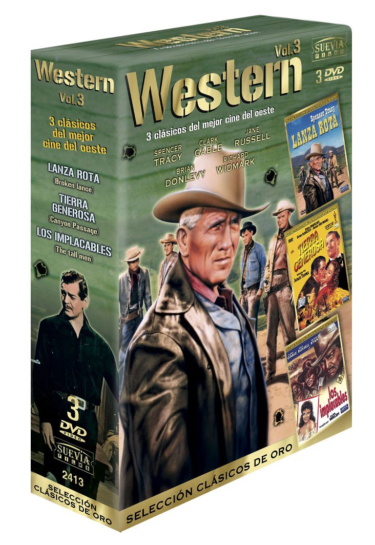 Pack Western Oro Vol 3 con tres figuras articuladas de vaqueros y caballos