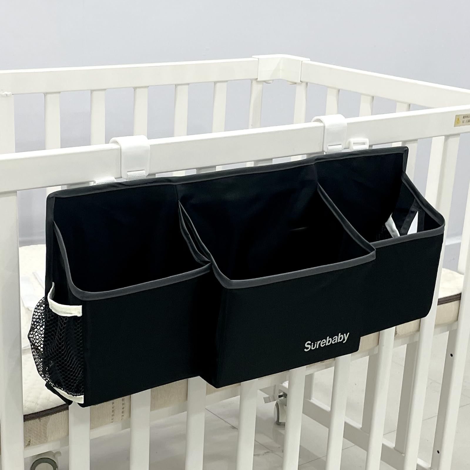 Hanging Diaper Organizer For Changing Table, Crib Organizer Hanging For Baby Stuff,One-Sheet Dispensing Diaper Caddy Organizer Holder, Nursery Organization Diaper Stacker Storage-image-44