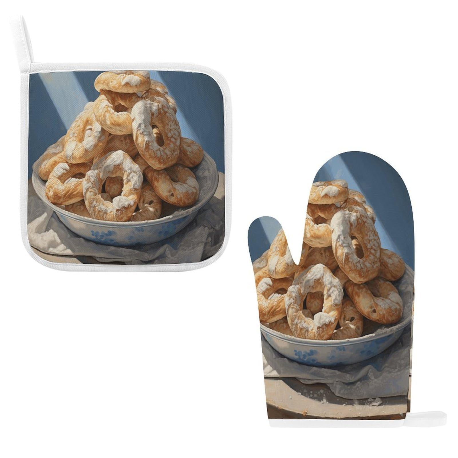 Fodpand Style Pretzel Dough Pictures Oven Mitts And Pot Holders Sets