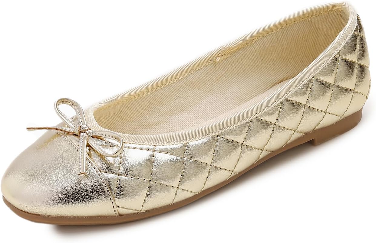 Gold Quilted Toe Cap