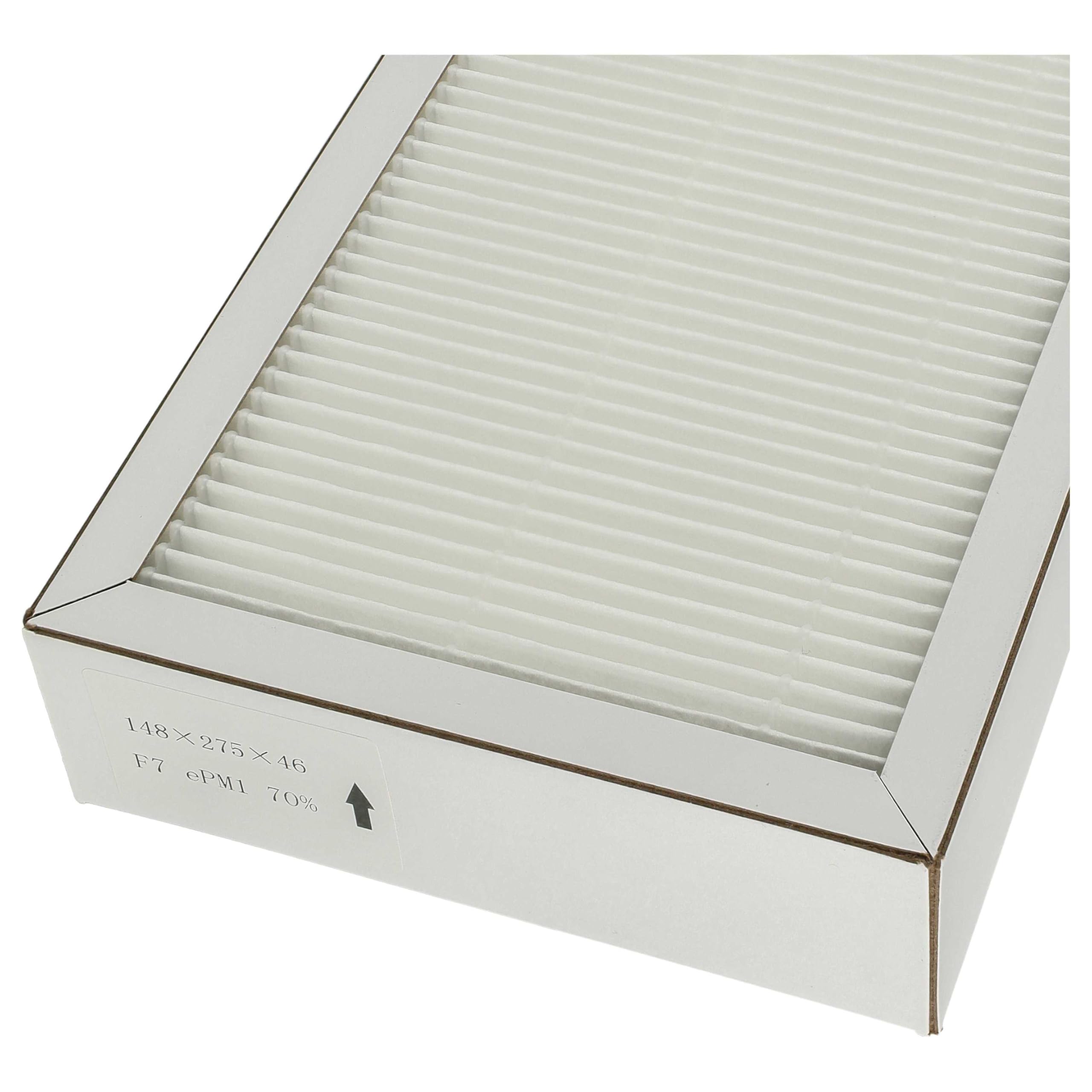 vhbw Filterset Ersatz für Pluggit APFG4F7-190 für Lüftungsgerät - Luftfilter G4 / F7 (2 Stück), Weiß