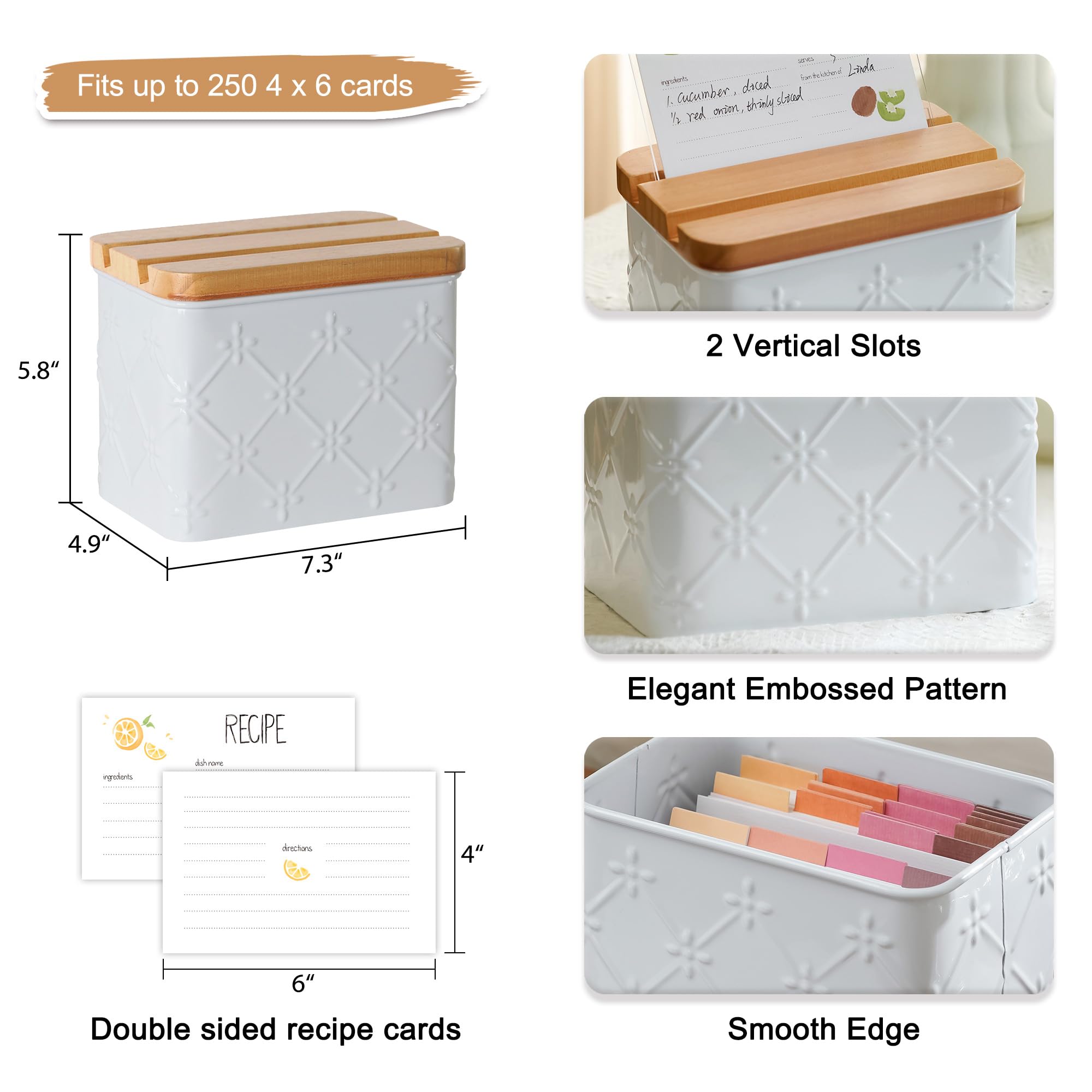 Floral Recipe Box - Organize Your Recipes! -6 Floral Recipe Box - Organize Your Recipes! -6