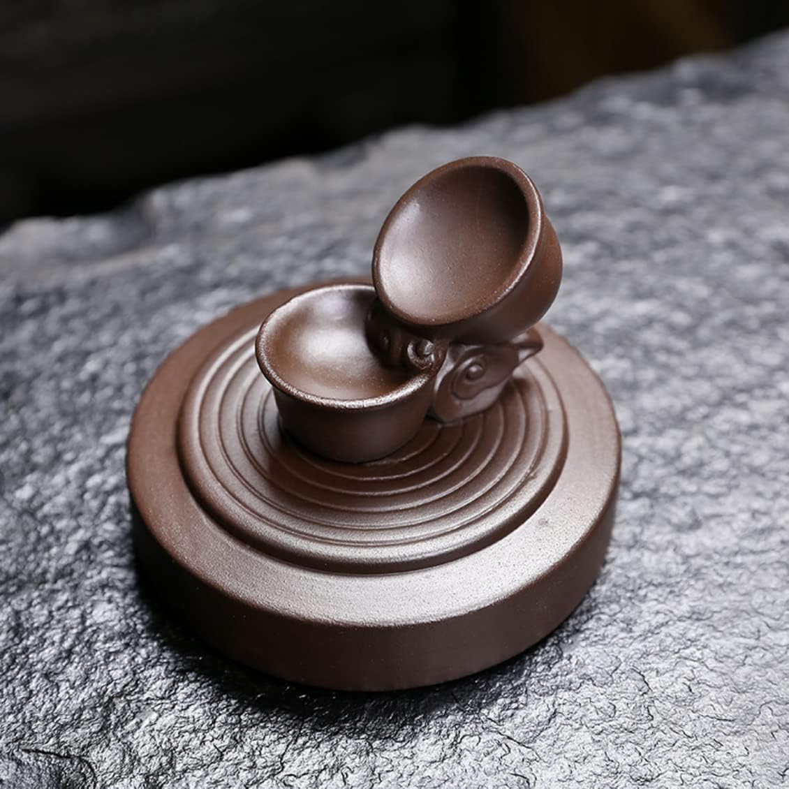 Mini Teapot Ceramic Windproof Incense Burner Smoke Waterfall Backflow Incense Burner Living Room Decor Incense Holder Feng Shui Decoration
