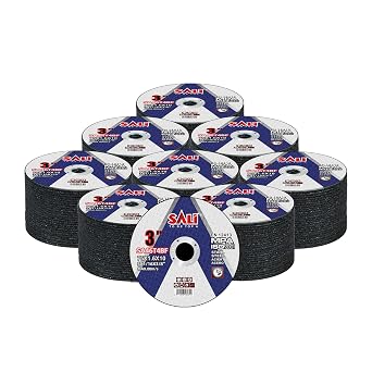 SALI 200 Pack Cut Off Wheels 3 Inch General Purpose Metal Cutting Wheel for 3 In Angle Grinders and Die Grinders- Cutting Disc Aggressive Cutting 3" x 1/16" x 3/8" Operating Up to 20380 RPM and 80 M/S