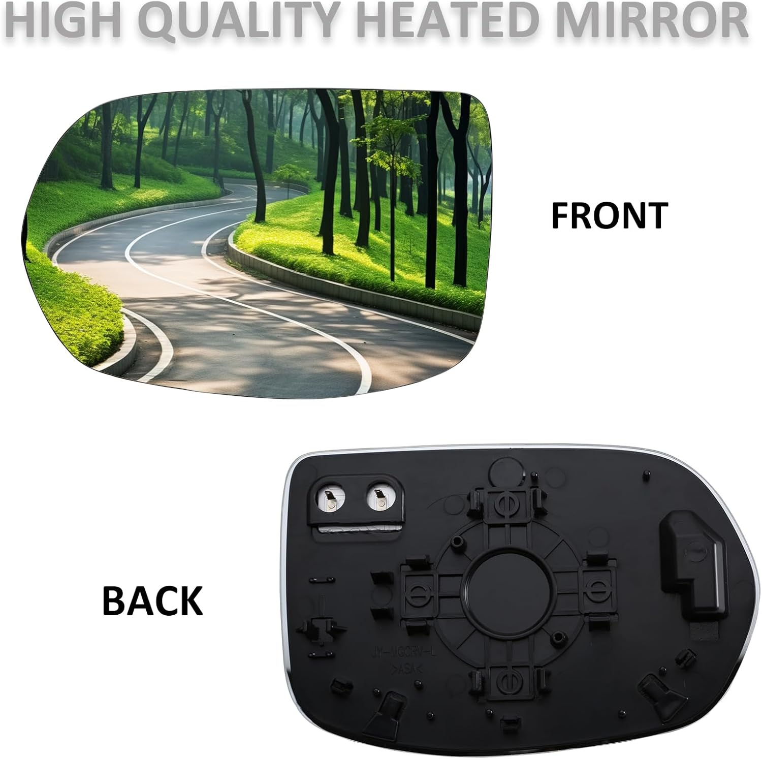 Driver Side Mirror Replacement for Honda CRV 2017 2018 2019 2020 2021 2022 - Left Side Mirror Glass, Rear View Mirrors Glass with Power Heated