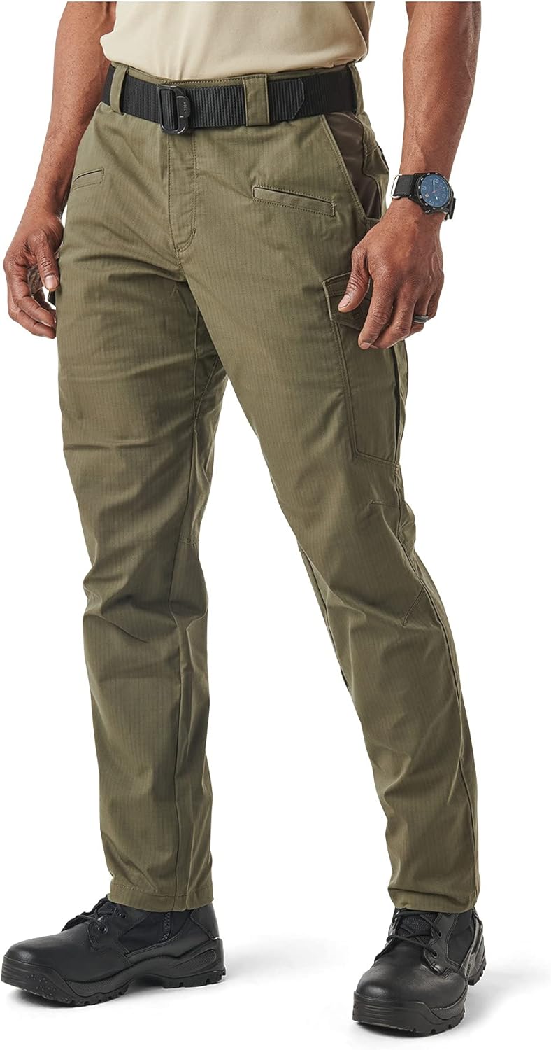 5.11 Tactical Men's Icon Professional Work Cargo Pants, Straight Fit, Modern Look, 8 Pockets, Style 74521ABR
