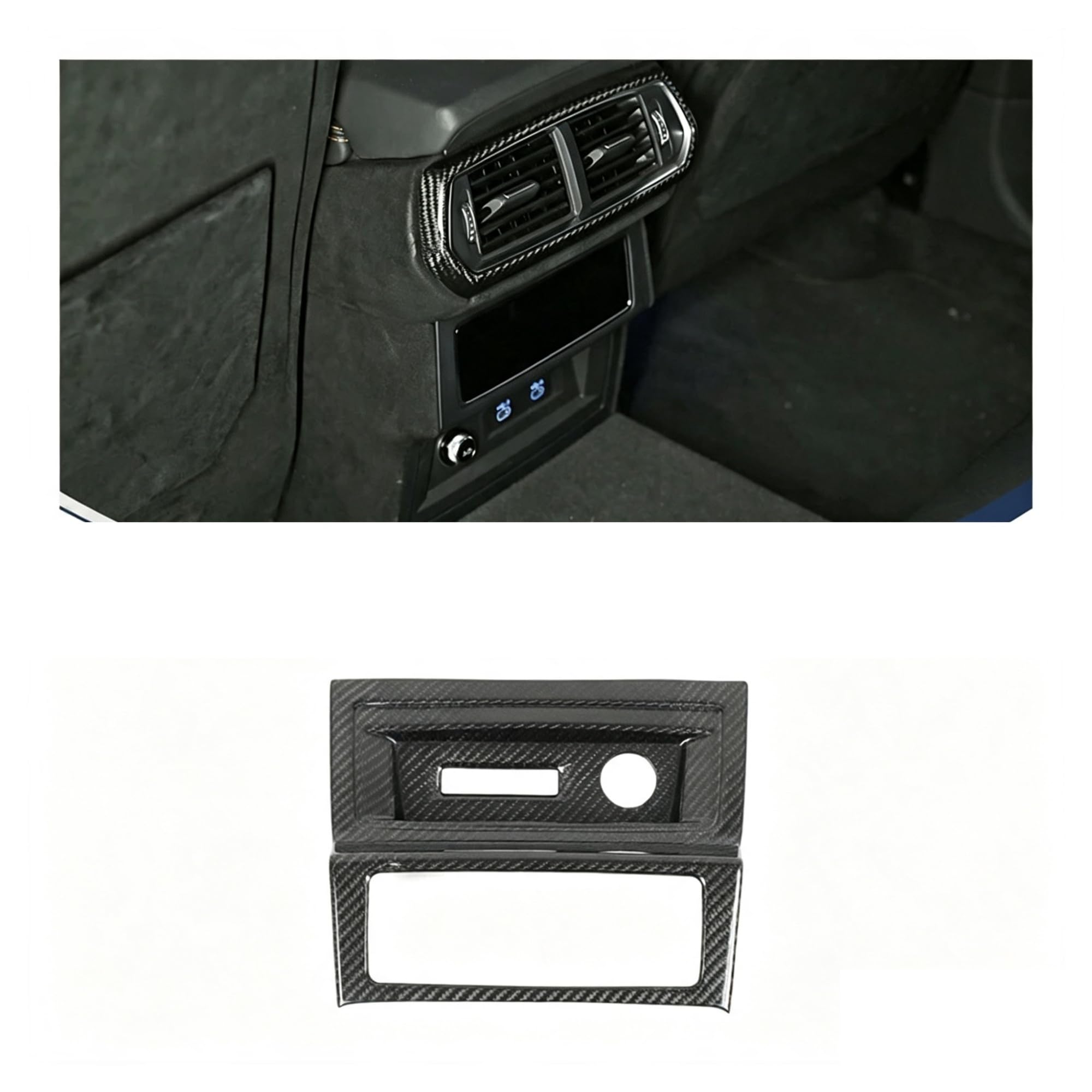Ersatzreifen-Abzeichen-Dekor-Emblem-Ordnung | Kompatibel mit der hinteren Außenverkleidung der Mercedes G-Klasse W463 W464 G500 2004–2020(Black)