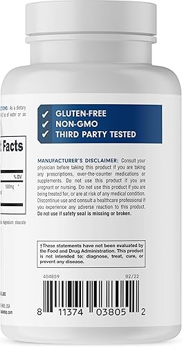 Miniatura 4 de Bucked Up Tribulus 1500mg por porción, esenciales (90 porciones, 180 cápsulas)