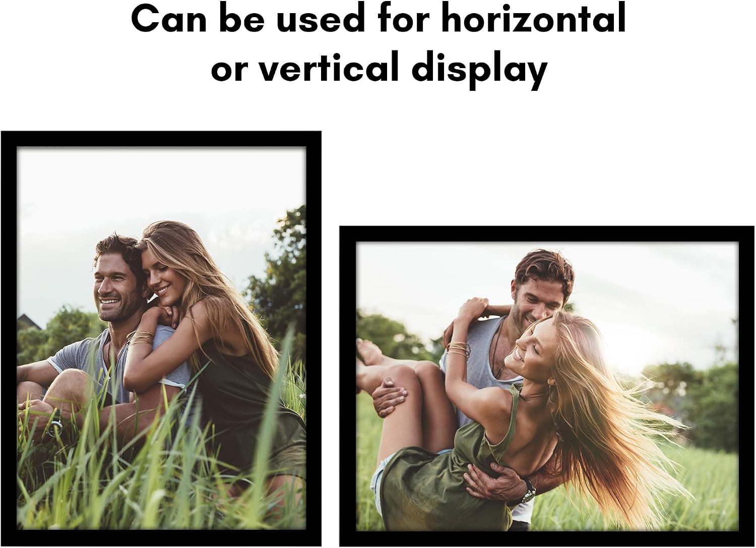 Americanflat 19x25 Poster Frame - Black Engineered Wood with Polished Plexiglass - Wide Picture Frame for Vertical or Horizontal Wall Display - Epic Collection - Black