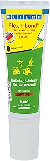 WEICON Flex+bond® 85 ml | Kleb- und Dichtstoff | haftstark | dauerelastisch, schwarz