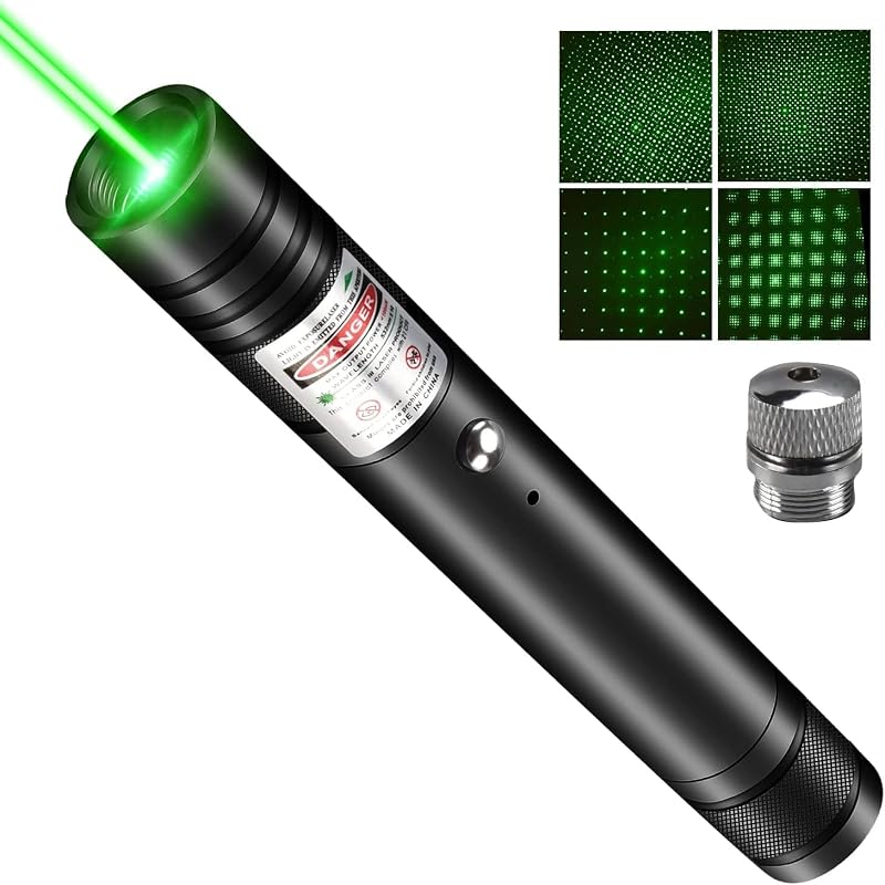 LUEIIN Puntero láser verde para presentaciones | Haz verde brillante para presentaciones, enseñanza y reuniones. Ligero y fácil de transportar.