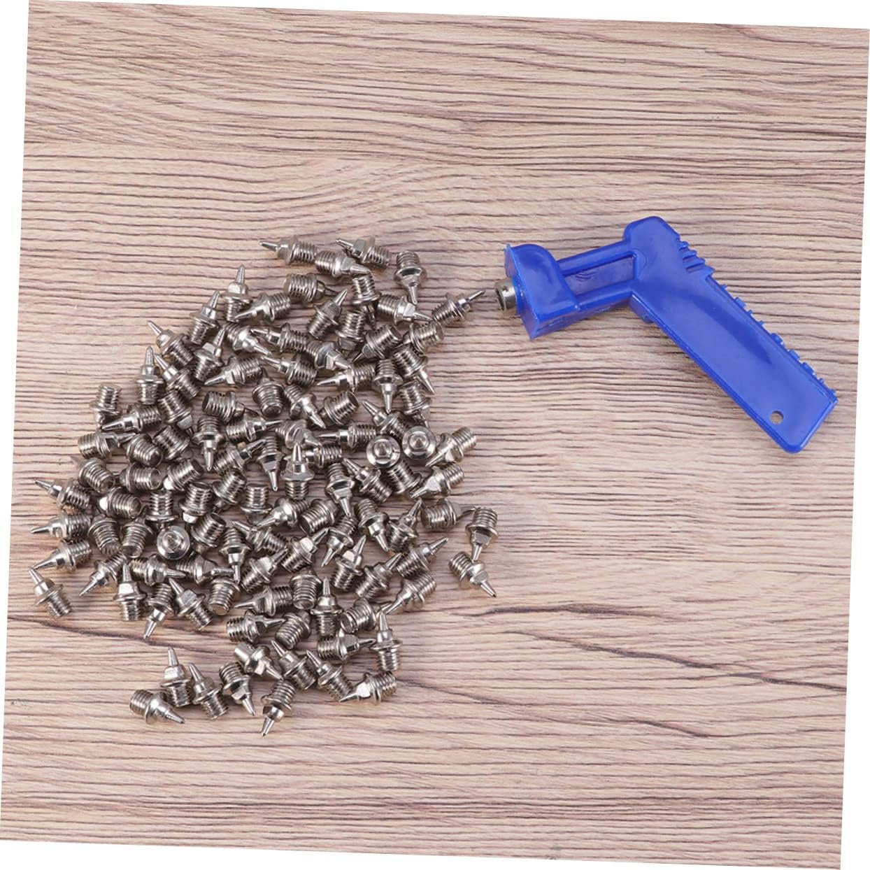 BESPORTBLE 220pcs Replacement Shoes Spikes Spike Studs Shoes Cones Made for Long Tracks Easy to Use Screwback Grippers