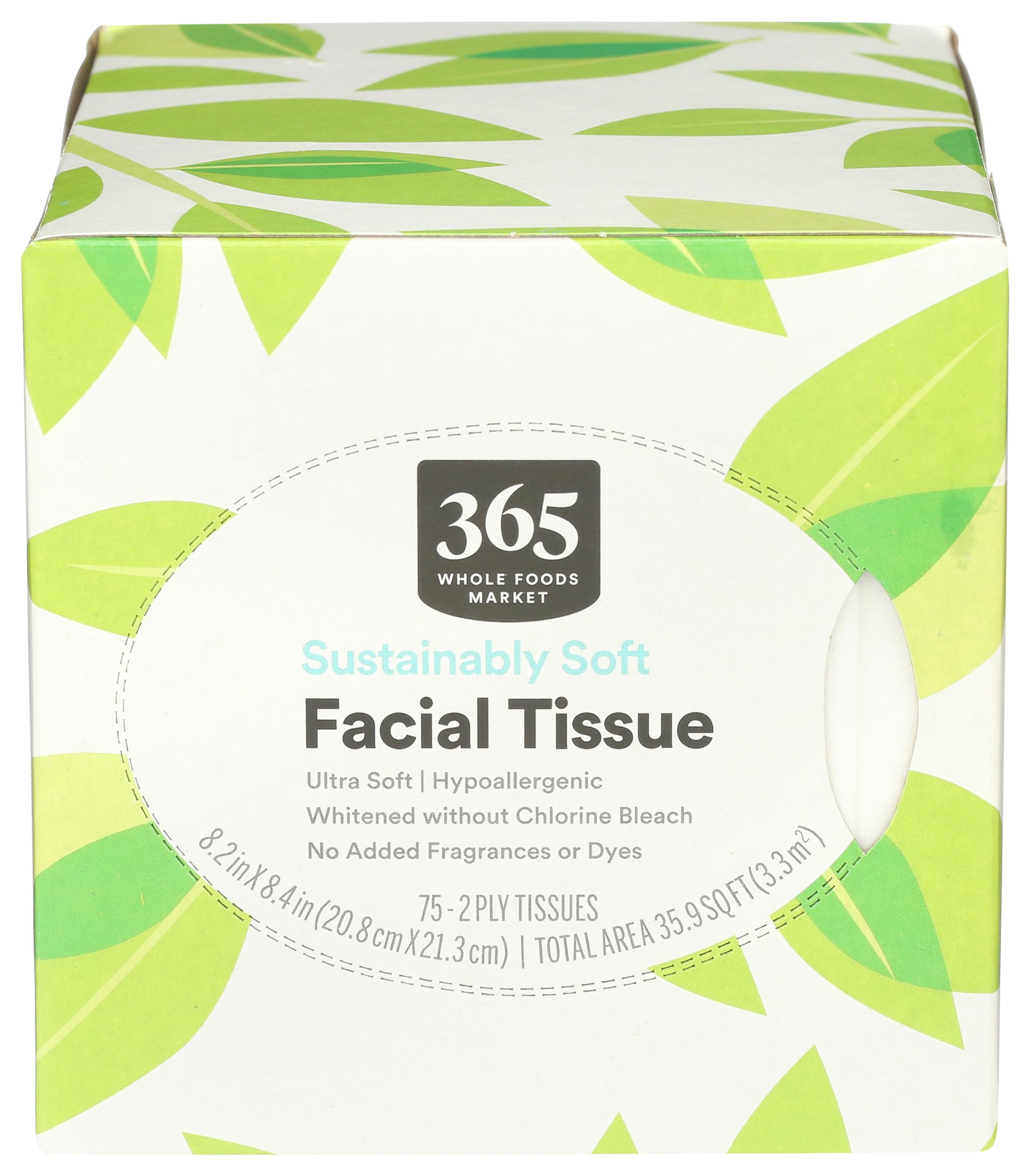 365 by Whole Foods Market Sustainably Soft Facial Tissue 75 CT
