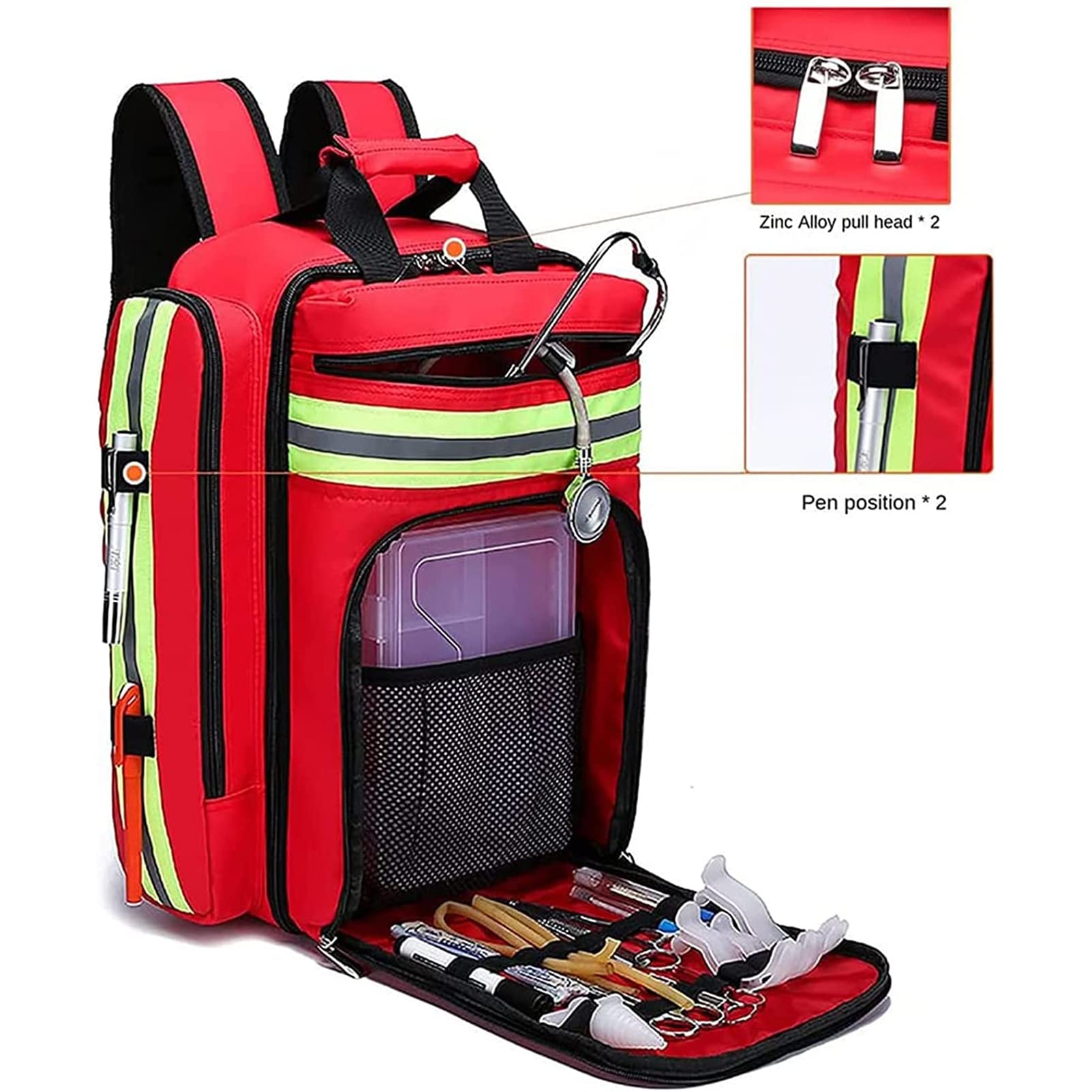 Bolsa De Botiquín De Primeros Auxilios Portátil, Bolsa De Trauma De Respuesta De Emergencia, para Prevención De Inundaciones Y Suministros Médicos De Emergencia, Mochila De Emergencia