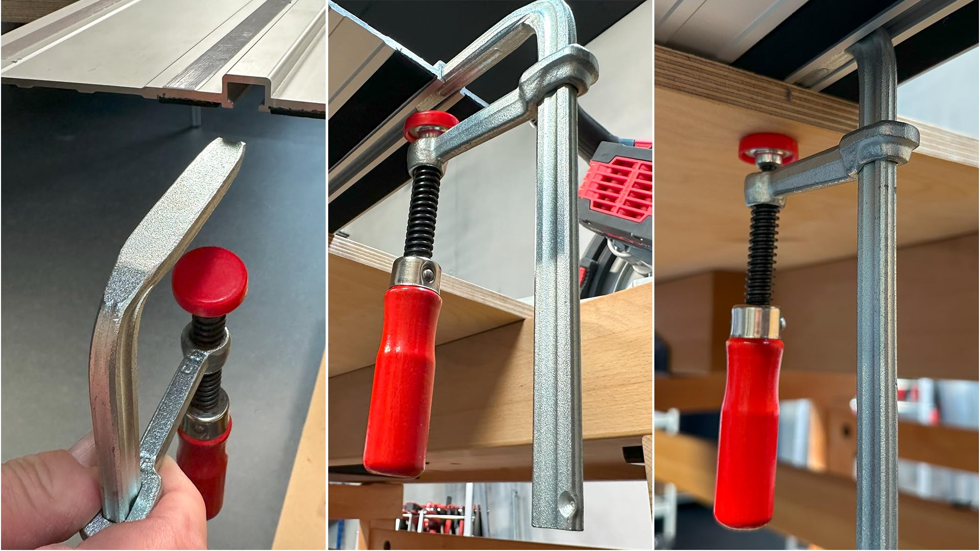 Ruwi Snelspanklem verticaal 40 mm met klemsysteem voor 20 mm gaten