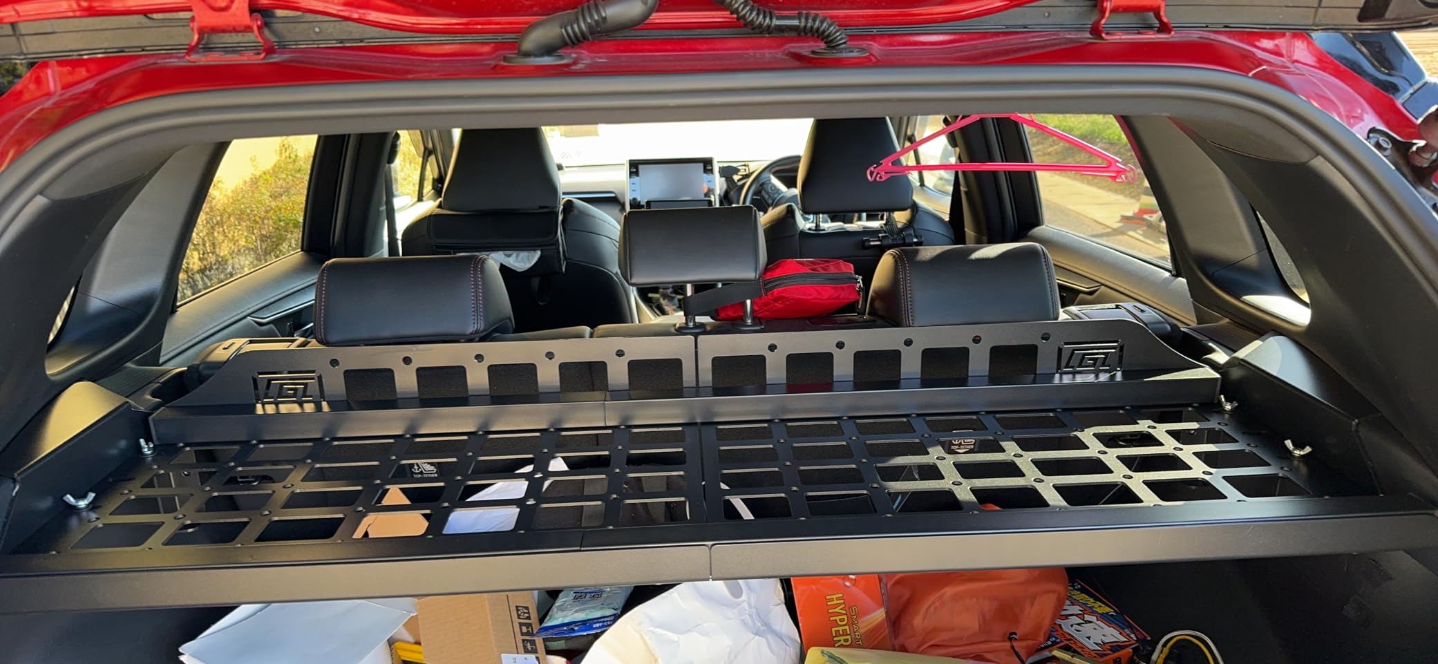 Amazon | 【HIGH FLYING】トヨタ RAV4 50系 2019.04~2024に適用リアトランク収納ラック 拡張棚 荷物棚 耐 ...