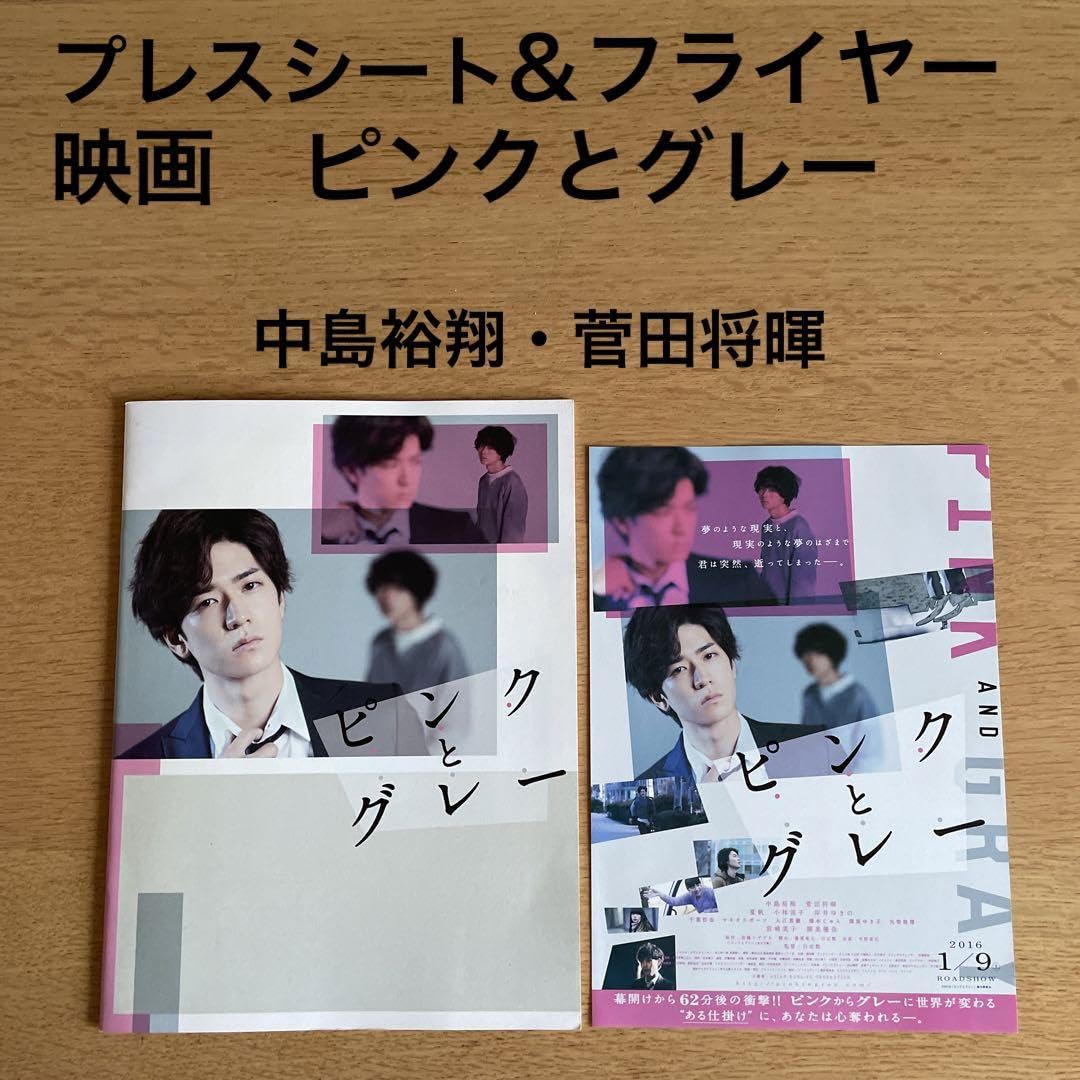Amazon.co.jp: プレスシート＆フライヤー 映画 ピンクとグレー 中島裕