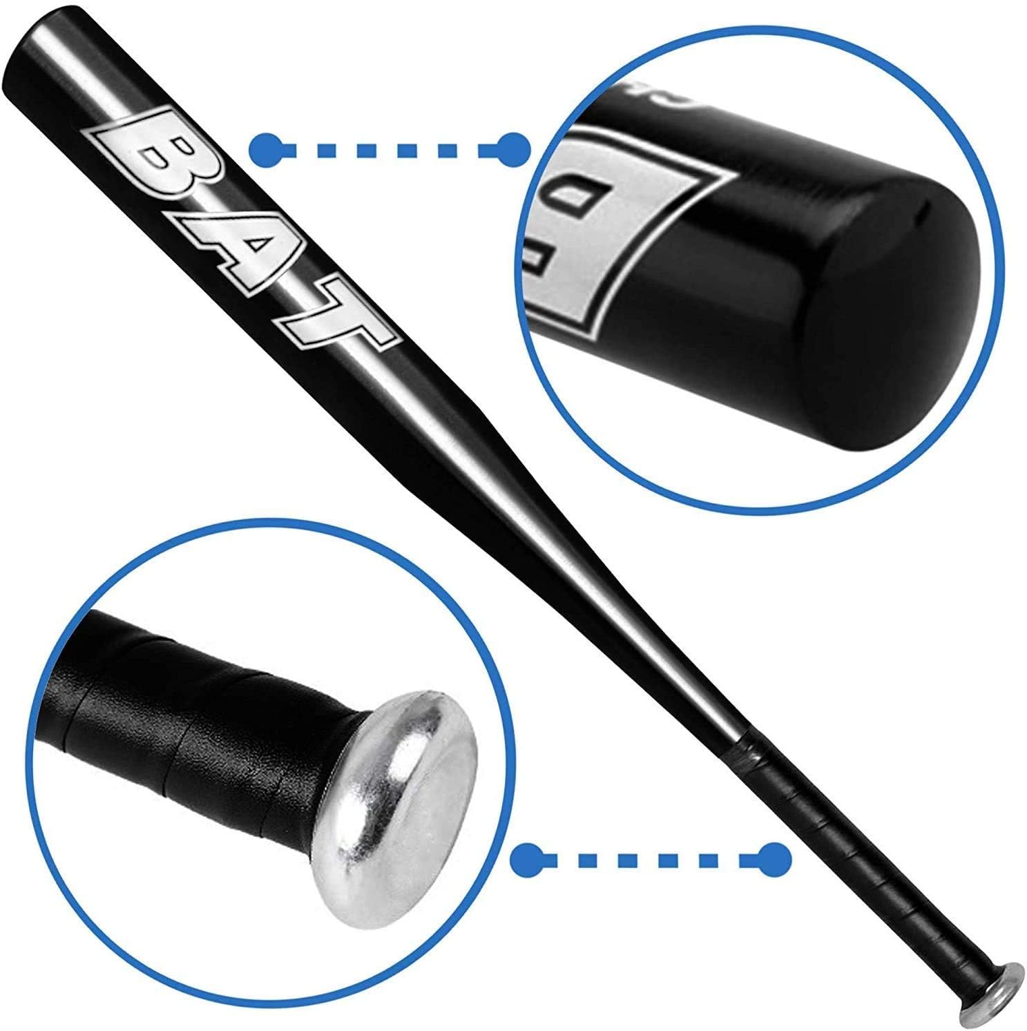Yapeach 25 Inch Baseball Bat Self Defense Lightweight Aluminum Alloy Thickened Baseball Bats for Outdoor Sports Training/Practice/Home Protection