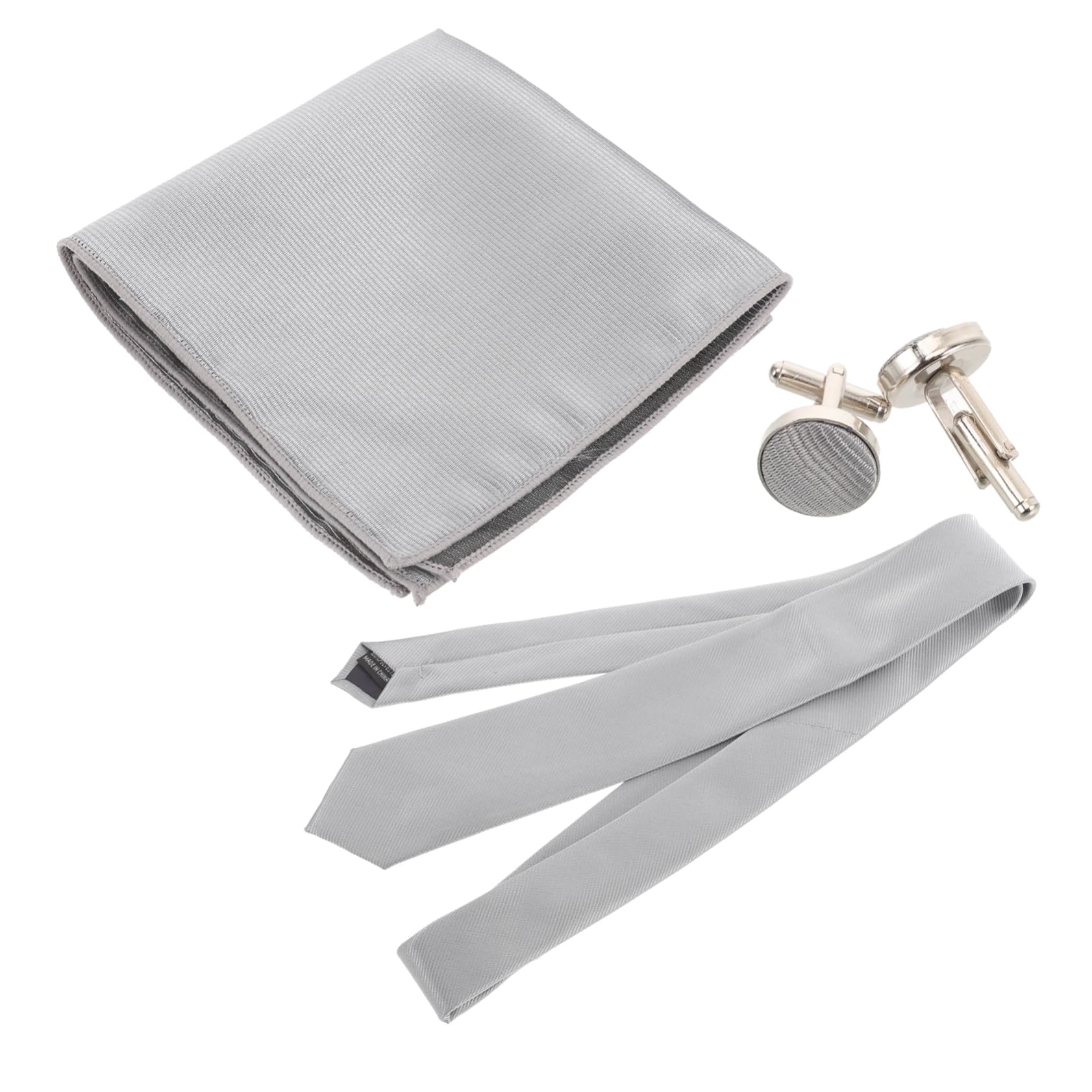 LIFKOME Bolsillo Del Pañuelo Corbata De Hombre Para Marido Corbata Brazalete De Rubor Correa De Amarre Lazos Negros Tachuelas Para Hombres Collar Cuello Metal Grey
