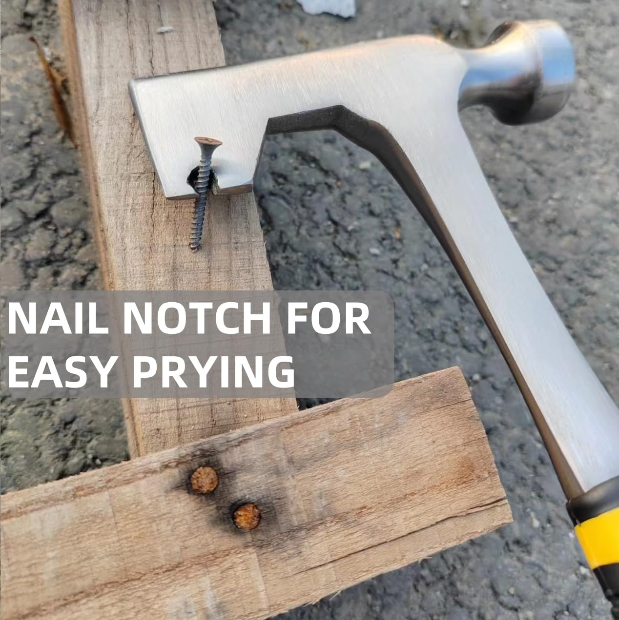 Drywall Hammer Hatchet - 14 oz Milled Face -7