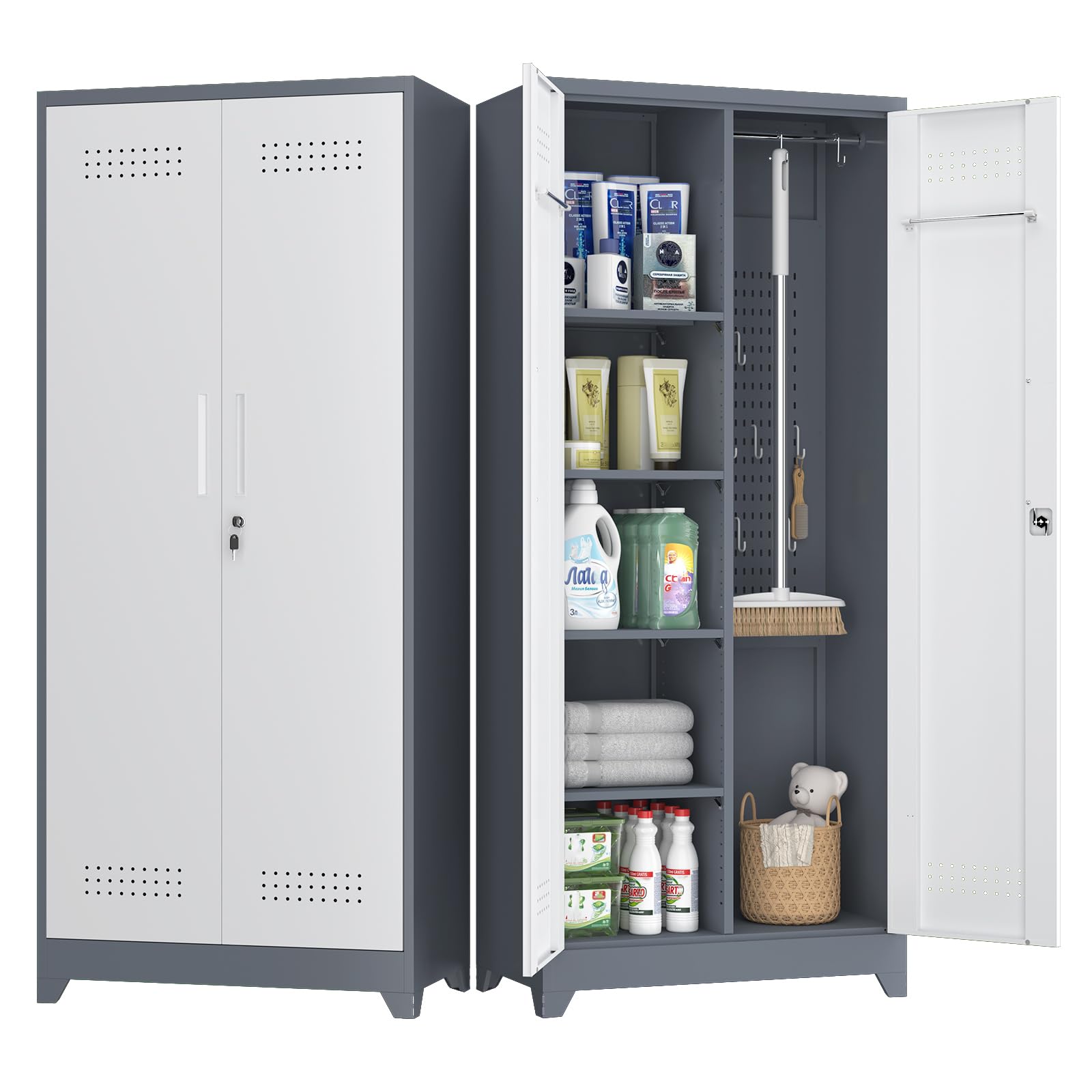 Amazon.com: NICEGDLT Broom Closet, 72