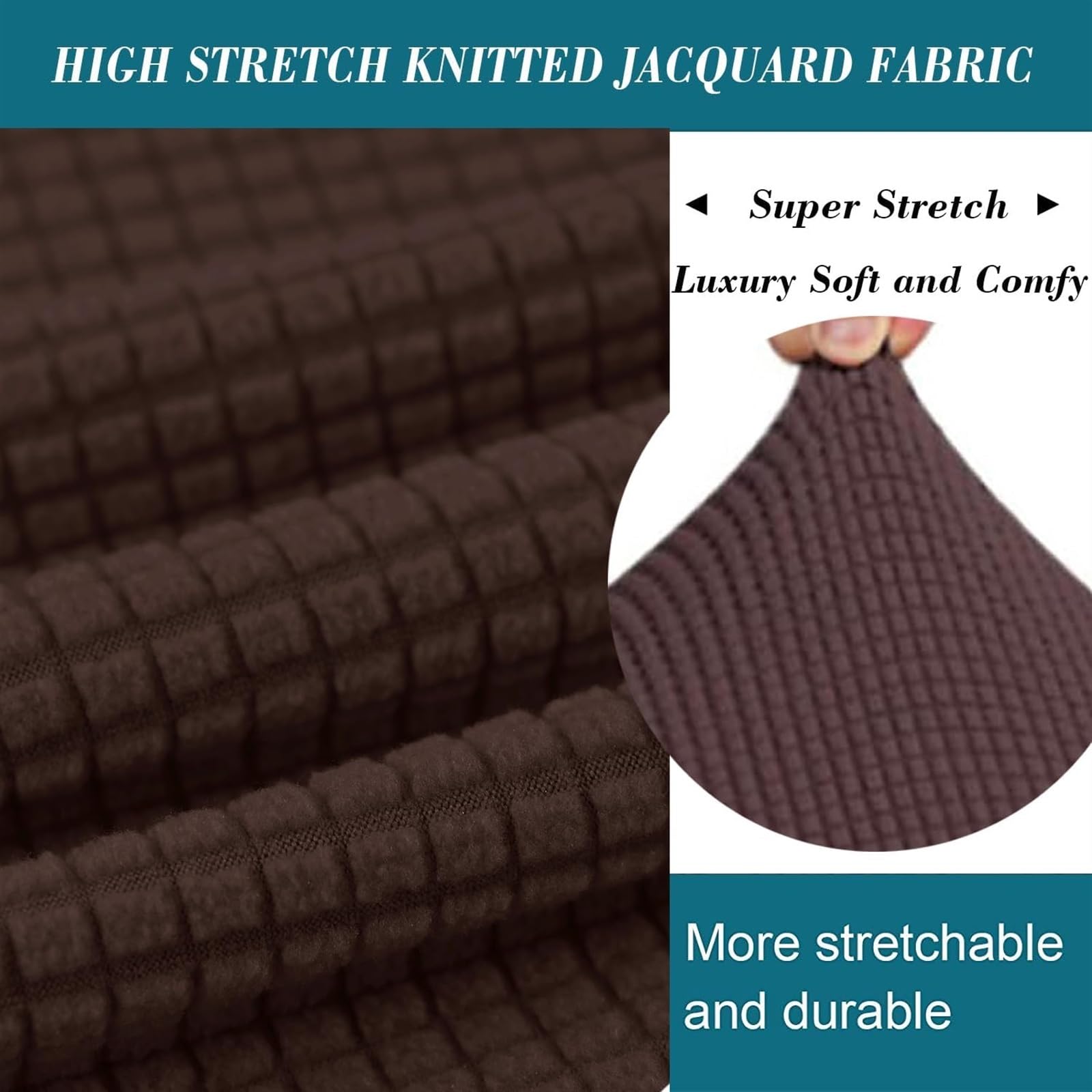 uyeoco Funda de Puff Otomana Cuadrado 50x50 /40x40/80x80 Elástica Funda Reposapies Terciopelo Retirable Lavable Terciopelo Jacquard Cubierta Taburete Sofá Protector (Color : #13, Size : 80x80 cm)