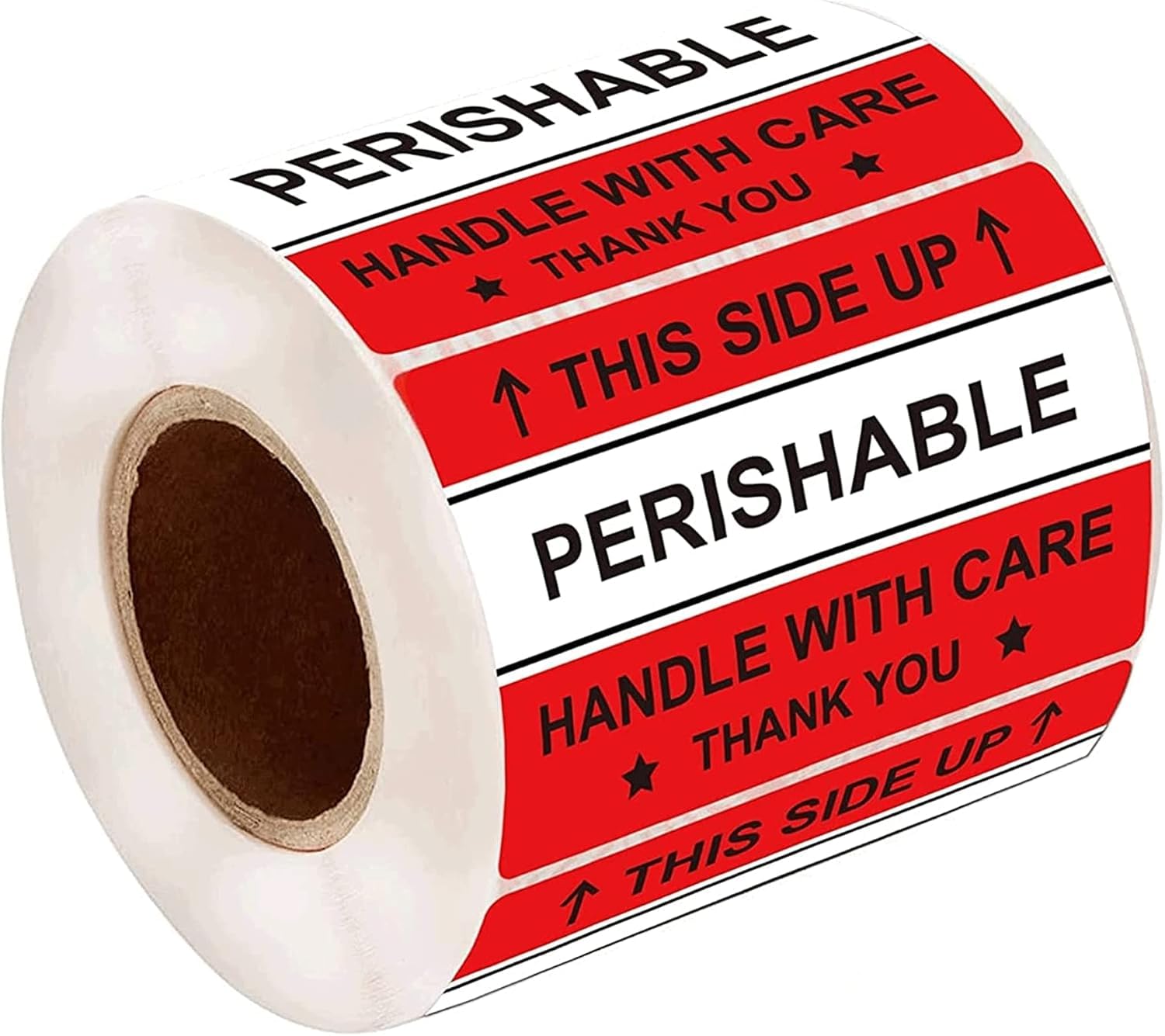 Red Waterproof Perishable Handle with Care Labels This Side Up Sticker -2x3 Handle with Care Thank You Stickers Shipping Mailing Warning Packing Labels 250 Pcs Self Adheisve Fragile Stickers