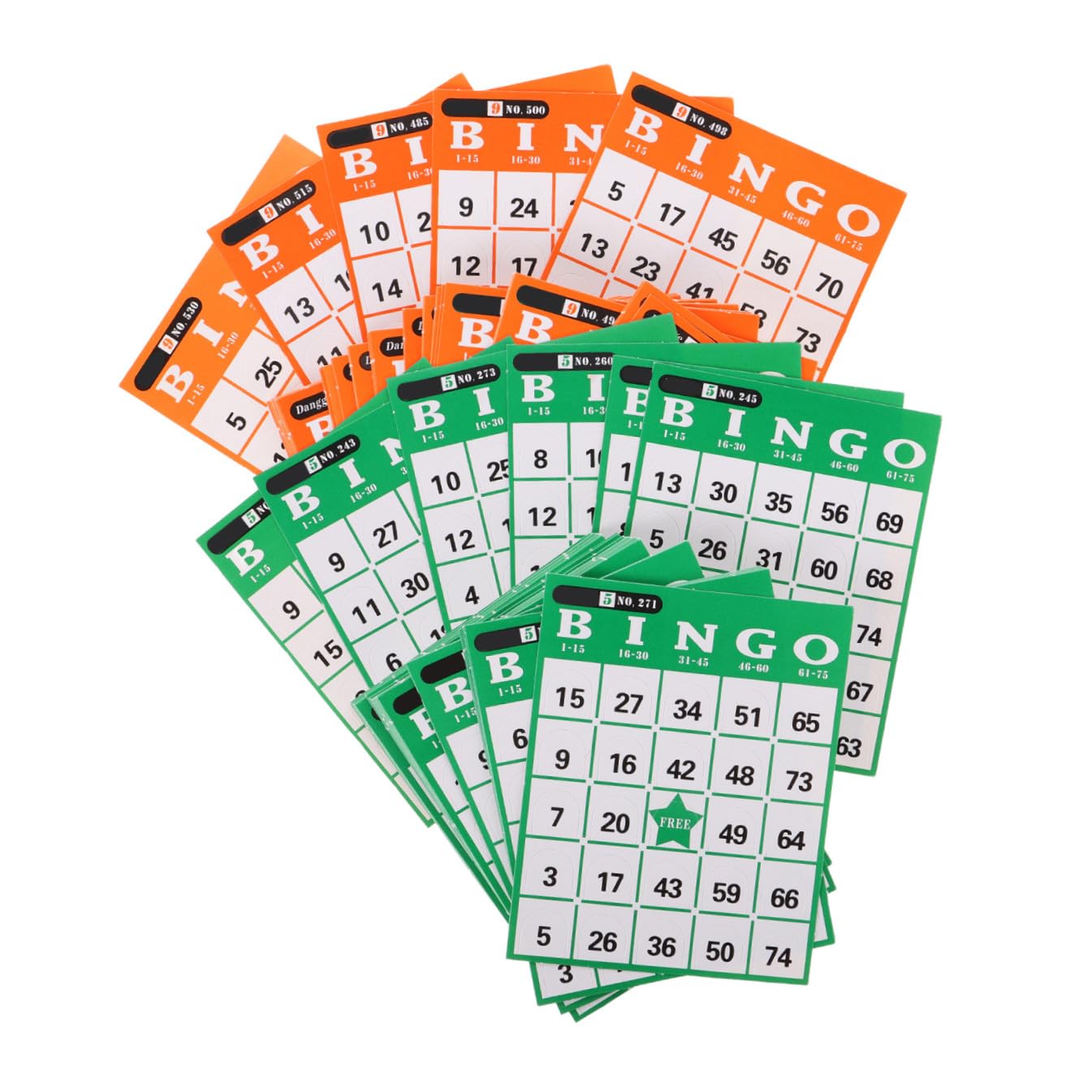 HAPINARY Creative Bingo Game Cards Random Color for Family Parties Classroom Learning and Fundraisers Lightweight Premium Paper for Adults Random Color