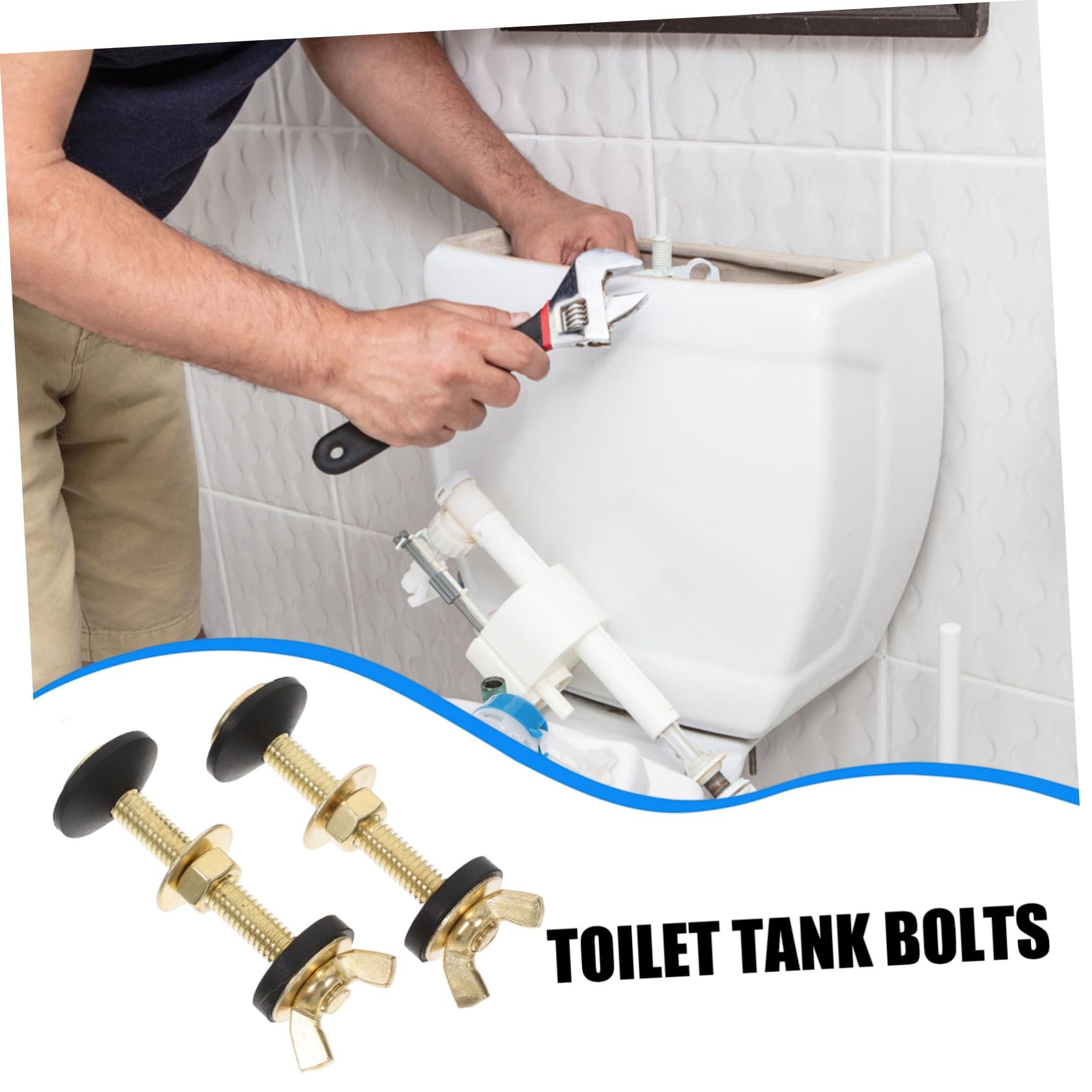 2pezzi Kit Bulloni Per Serbatoio Del Wc Da Guarnizioni in Gomma Per Fissaggio Del Water