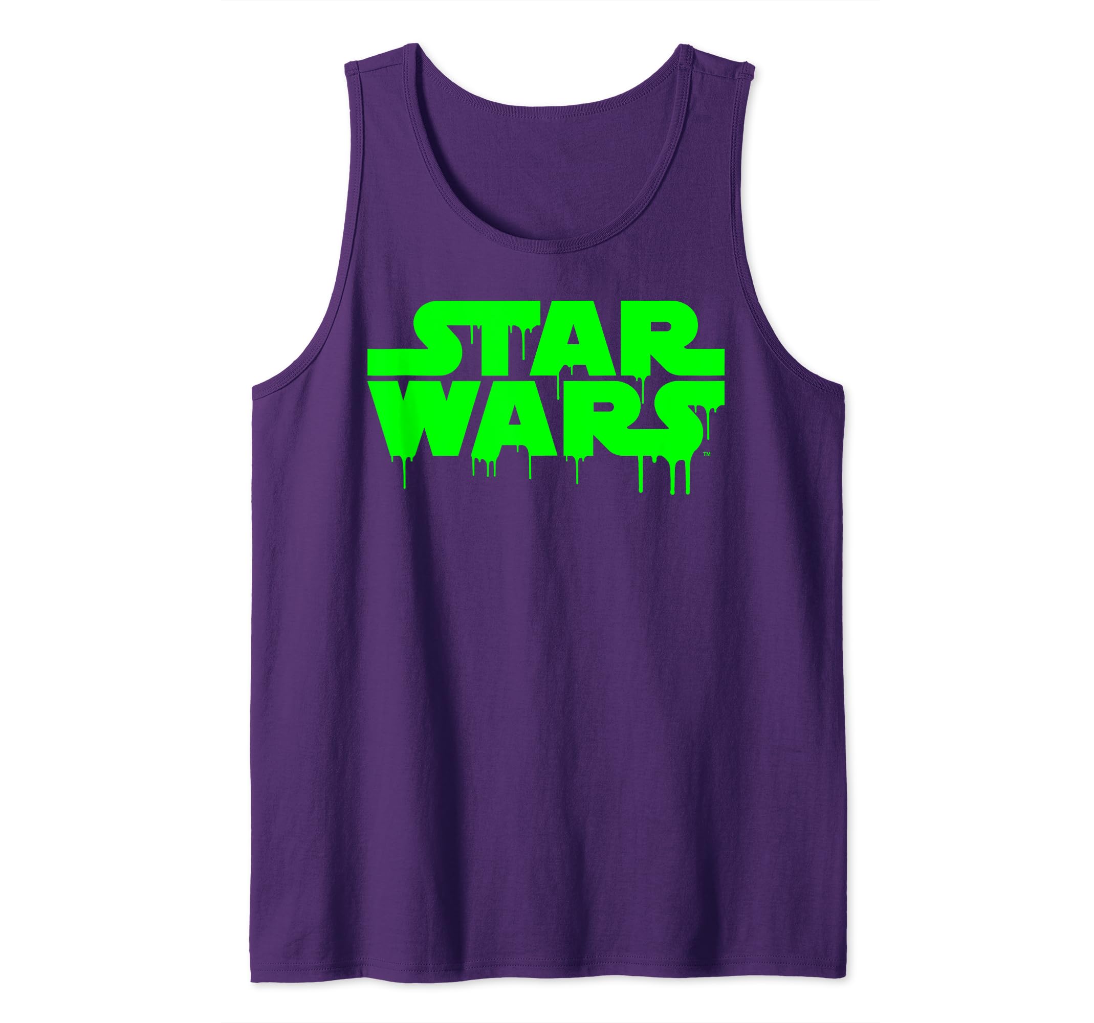Star Wars Neon Green Ooze Dripping From Classic Logo Tank Top, Blue