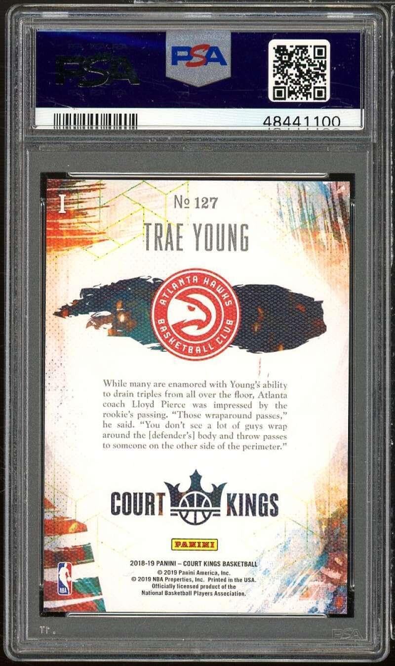 Trae Young Rookie Card 2018-19 Panini Court Kings #127 PSA 10 - Basketball Slabbed Rookie Cards