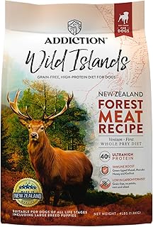 Addiction Wild Islands Forest Meat Premium Venison Recipe Dry Dog Food (4 Pound)