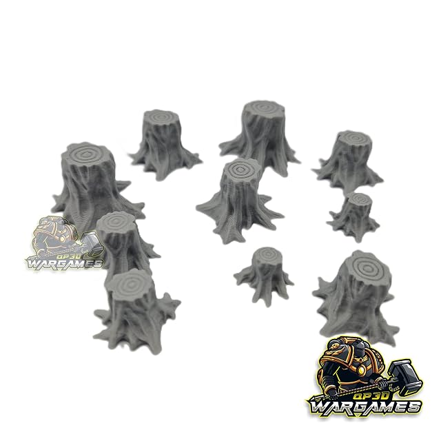 Foto 3 de 4 de QP3D - Juego de 10 tocones de árbol