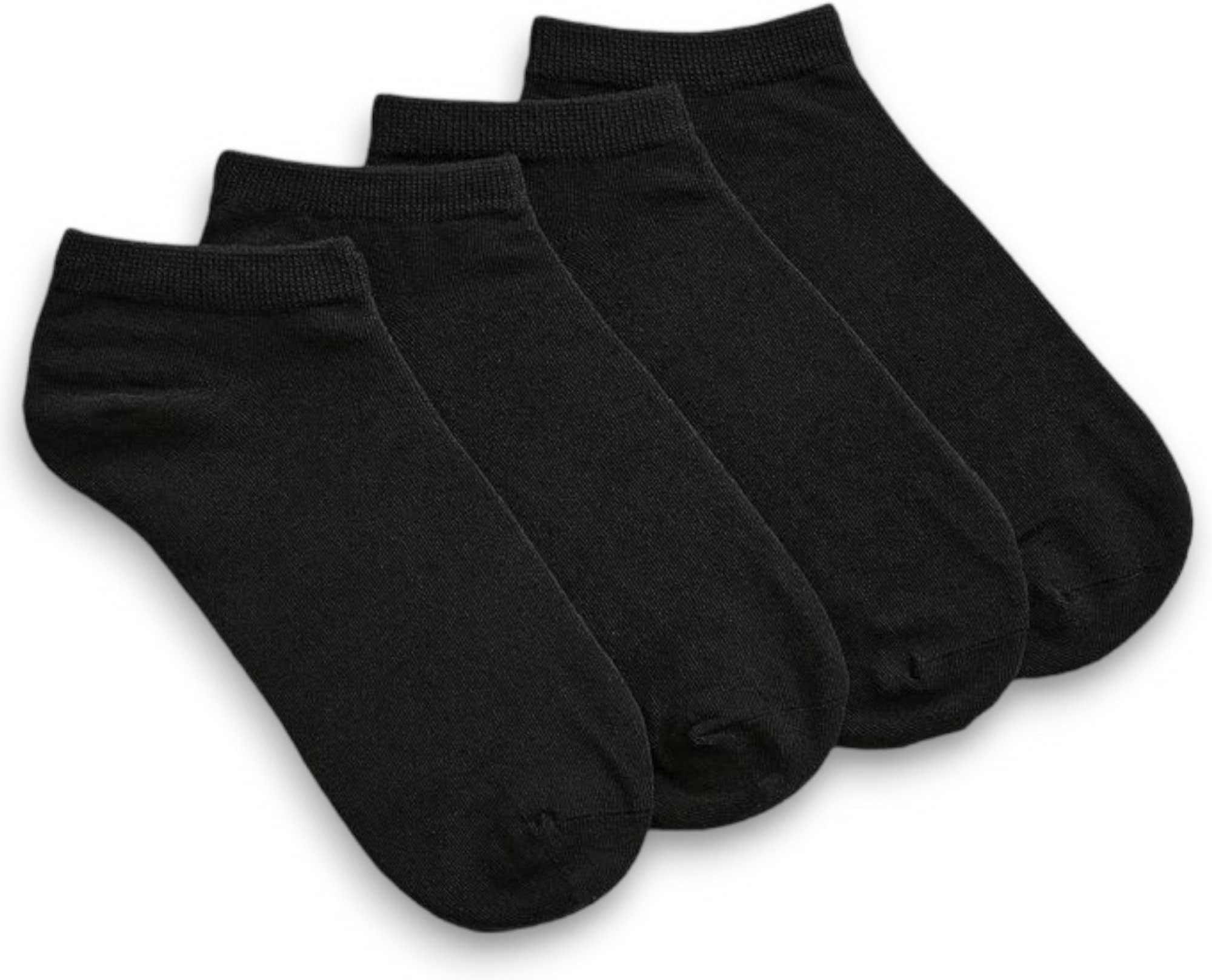 Ankle Socks for Men & Women (Unisex) - Made with Soft, Breathable & Durable Cotton, Anti Odour, Free Size - Pack of 4 - suitable for Sports, Gym and Daily use