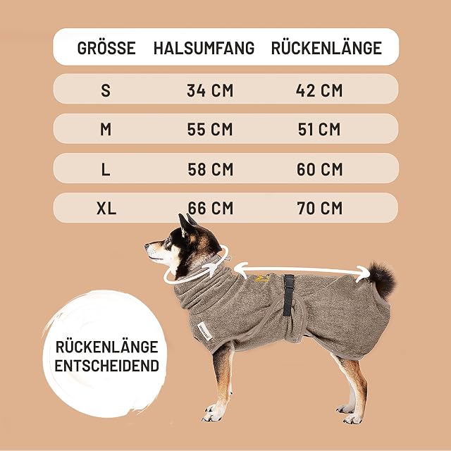 Foto 4 de 6 de Rudelkönig Albornoz Perro 100% Algodón - Toalla para Perros